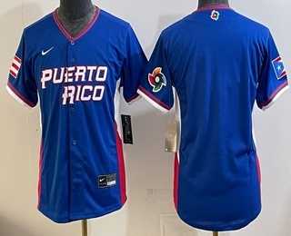 Women%27s Dominican Republic Big Logo Royal 2026 World Classic Cool Base Jersey->2026 world baseball classic->MLB Jersey