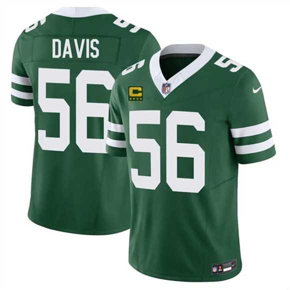 Men%27s New York Jets #56 Demario Davis Green 2025 F.U.S.E. 4-Star C Patch Vapor Untouchable Limited Stitched Jersey Dzhi->new york jets->NFL Jersey