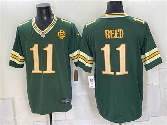 Men%27s Green Bay Packers #11 Jayden Reed Dark Green 2026 Rivalries Collection Limited Stitched Jersey->green bay packers->NFL Jersey