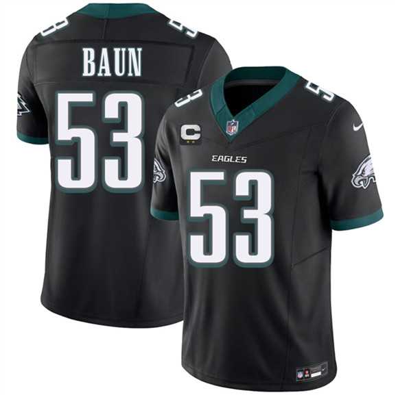 Men%27s Philadelphia Eagles #53 Jaelan Phillips Black 2026 F.U.S.E. 2-Star C Patch Vapor Untouchable Limited Stitched Jersey Dzhi->philadelphia eagles->NFL Jersey