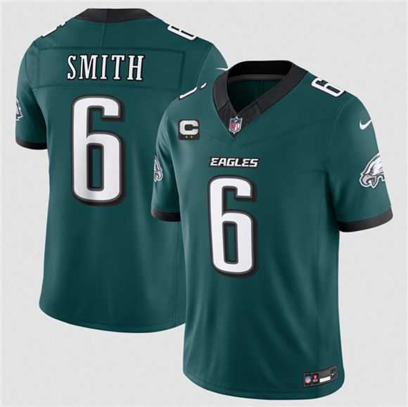 Men%27s Philadelphia Eagles #6 DeVonta Smith Green 2026 F.U.S.E. 2-Star C Patch Vapor Untouchable Limited Stitched Jersey Dzhi->philadelphia eagles->NFL Jersey