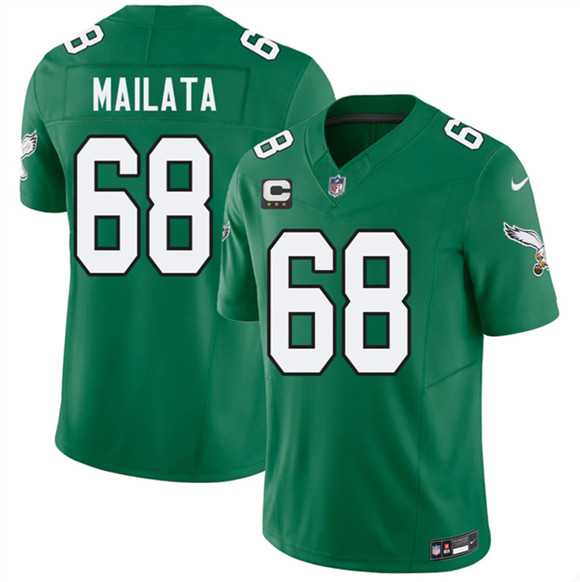 Men%27s Philadelphia Eagles #65 Lane Johnson Kelly Green 2026 F.U.S.E. 4-Star C Patch Throwback Vapor Untouchable Limited Stitched Jersey Dzhi->philadelphia eagles->NFL Jersey