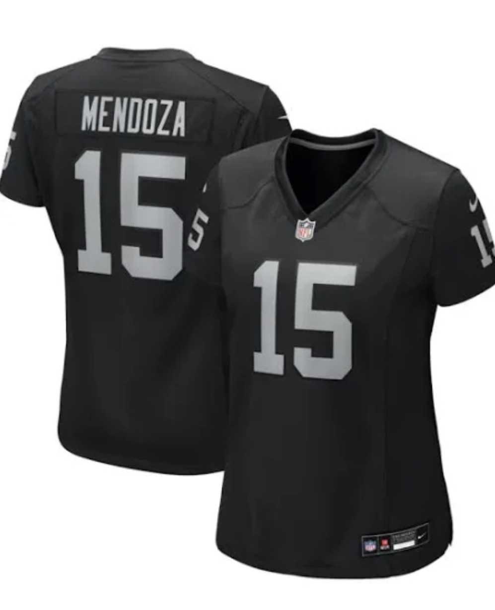 Women Las Vegas Raiders #15 Fernando Mendoza Black Vapor Limited Stitched Jersey->washington commanders->NFL Jersey