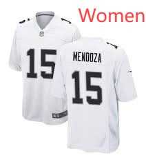 Women Las Vegas Raiders #15 Fernando Mendoza White Vapor Limited Stitched Jersey->washington commanders->NFL Jersey