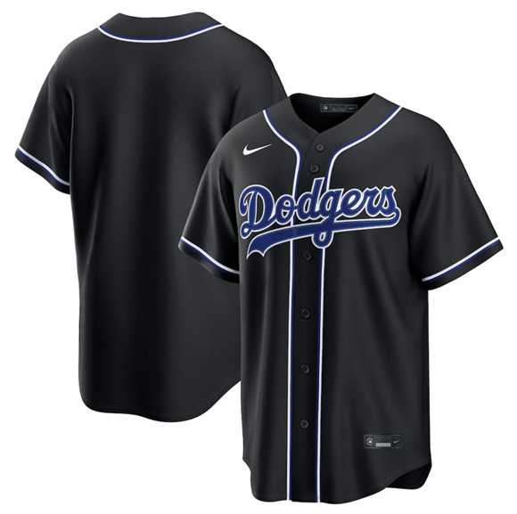 Men%27s Los Angeles Dodgers Blank 2026 Black Out Stitched Jersey Dzhi->los angeles dodgers->MLB Jersey