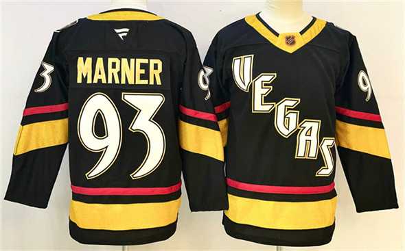 Men%27s Vegas Golden Knights #93 Mitch Marner Black 2024-25 Stitched Hockey Jersey->2025 4 nations face-off->NHL Jersey
