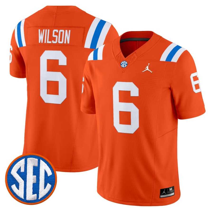 Men%27s Florida Gators #6 Dallas Wilson Orange %271960s Throwback%27 F.U.S.E. Vapor Limited Stitched Jersey Dzhi->florida gators->NCAA Jersey