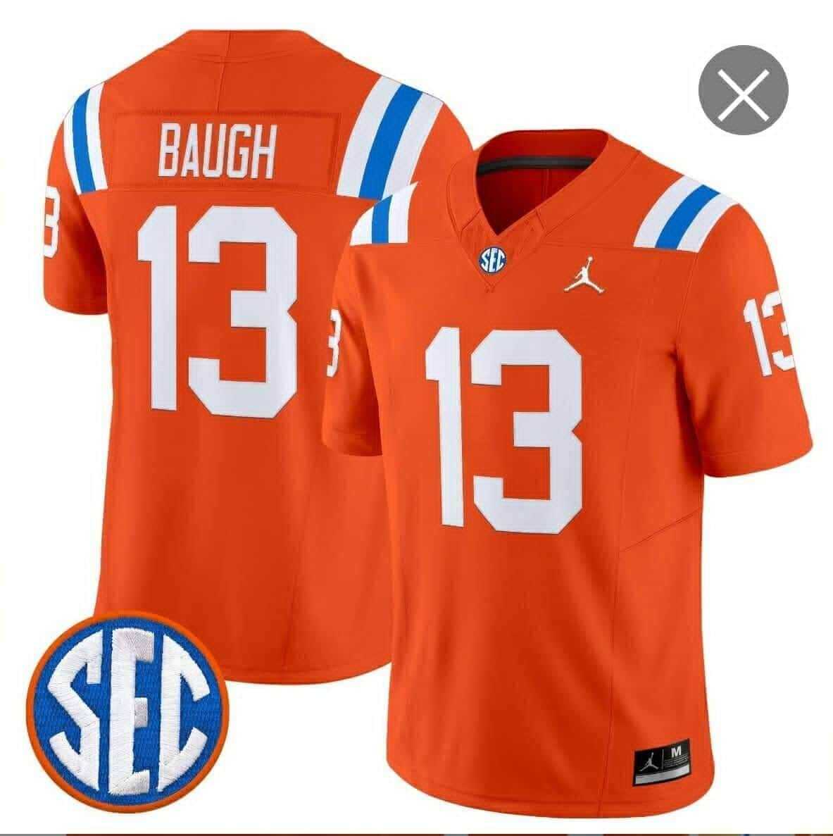 Men%27s Florida Gators #13 Jadan Baugh Orange %271960s Throwback%27 F.U.S.E. Vapor Limited Stitched Jersey Dzhi->florida gators->NCAA Jersey