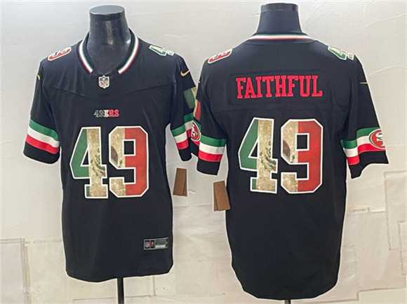 Men%27s San Francisco 49ers #49 Faithful Black 2025 F.U.S.E. Mexico Vapor Limited Stitched Jersey Dzhi->san francisco 49ers->NFL Jersey