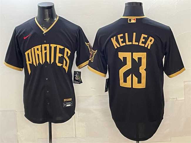 Men%27s Pittsburgh Pirates #23 Mitch Keller Black 2026 City Connect Stadium Stitched Jersey Dzhi->new york yankees->MLB Jersey