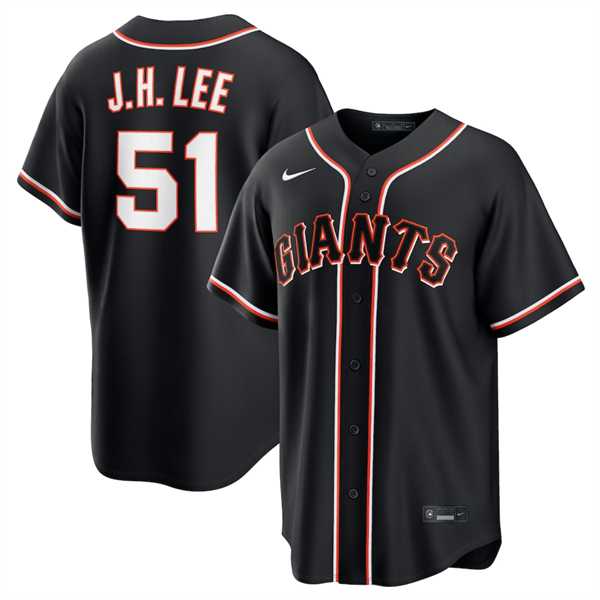 Men%27s San Francisco Giants #51 Jung Hoo Lee Black Out Stitched Jersey Dzhi->pittsburgh pirates->MLB Jersey
