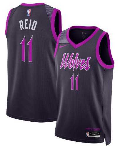 Mens Minnesota Timberwolves #11 Naz Reid Purple 2025-26 City Edition Stitched Jersey Dzhi->minnesota timberwolves->NBA Jersey