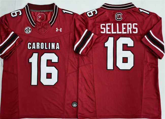 Men%27s South Carolina Fighting Gamecocks #16 LaNorris Sellers Red F.U.S.E. Stitched Jersey->south carolina gamecocks->NCAA Jersey