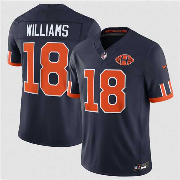 Youth Chicago Bears #18 Caleb Williams Navy 2026 F.U.S.E. Rivalries Collection Limited Stitched Jersey Dzhi->new england patriots->NFL Jersey