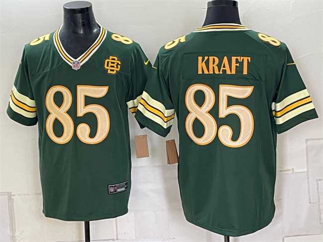 Men%27s Green Bay Packers #85 Tucker Kraft Dark Green 2026 Rivalries Collection Limited Stitched Game Jersey->green bay packers->NFL Jersey