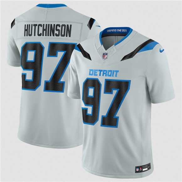 Youth Detroit Lions #97 Aidan Hutchinson Silver 2026 F.U.S.E. Rivalries Collection Limited Stitched Jersey Dzhi->detroit lions->NFL Jersey