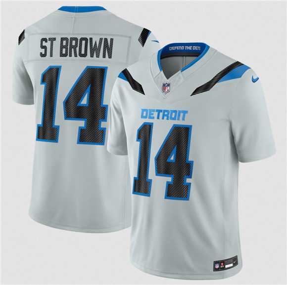 Youth Detroit Lions #14 Amon-Ra St. Brown Silver 2026 F.U.S.E. Rivalries Collection Limited Stitched Jersey Dzhi->chicago bears->NFL Jersey