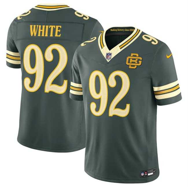 Men%27s Green Bay Packers #92 Reggie white Dark Green 2026 F.U.S.E. Rivalries Collection Limited Stitched Jersey Dzhi->green bay packers->NFL Jersey