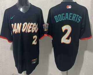 Men%27s San Diego Padres #2 Xander Bogaerts Black 2026 City Connect Stadium Jersey->san diego padres->MLB Jersey