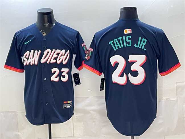 Men%27s San Diego Padres #23 Fernando Tatis Jr. Obsidian 2026 City Connect Limited Stitched Jersey->san diego padres->MLB Jersey