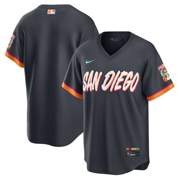 Men%27s San Diego Padres Blank Obsidian 2026 City Connect Stadium Limited Stitched Jersey->san francisco giants->MLB Jersey