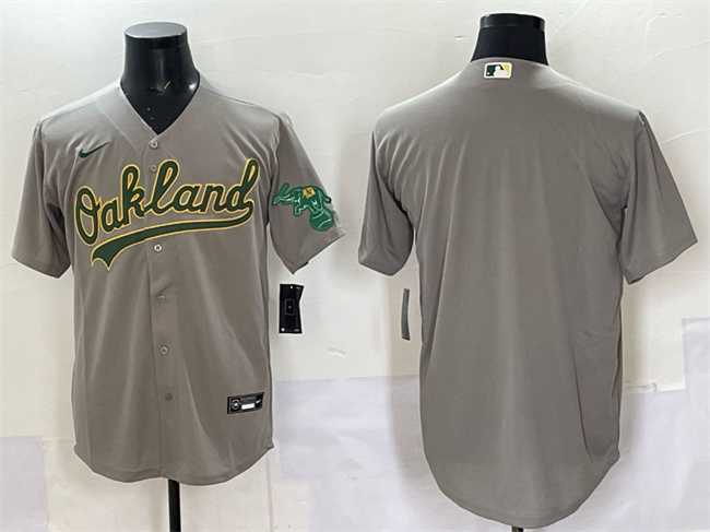 Men%27s Oakland Athletics Blank Grey Cool Base Stitched Jersey->new york yankees->MLB Jersey