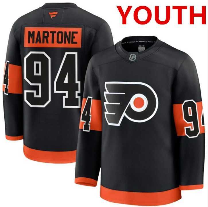 Youth Philadelphia Flyers #94 Porter Martone Fanatics Black Alternate Premium Jersey Dzhi->atlanta falcons->NFL Jersey