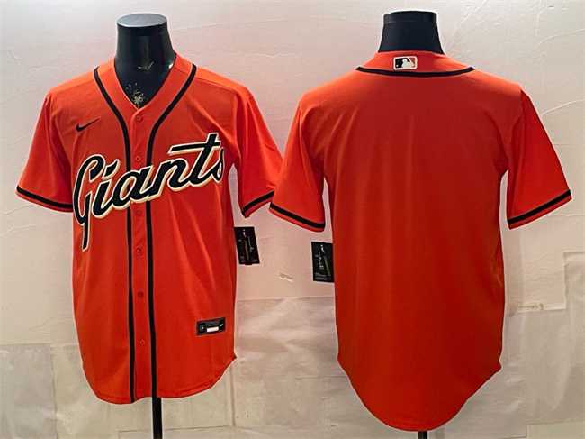 Men%27s San Francisco Giants Blank Orange Cool Base Stitched Jersey->toronto blue jays->MLB Jersey