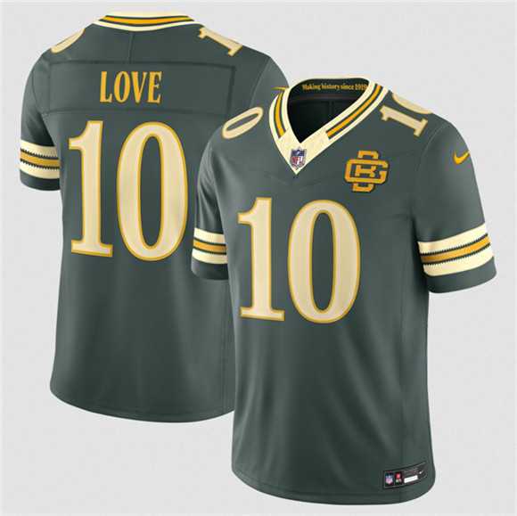 Youth Green Bay Packers #10 Jordan Love Dark Green 2026 Rivalries Collection Limited Stitched Jersey Dzhi->houston texans->NFL Jersey