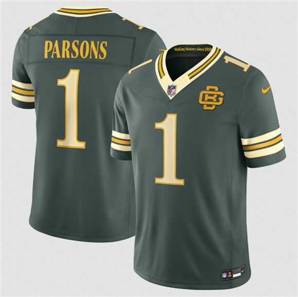 Youth Green Bay Packers #1 Micah Parsons Dark Green 2026 Rivalries Collection Limited Stitched Jersey Dzhi->houston texans->NFL Jersey