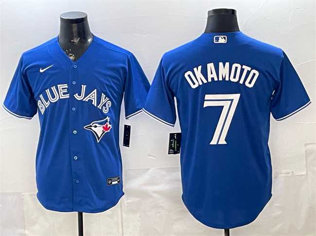 Men%27s Toronto Blue Jays #7 Kazuma Okamoto Royal 2026 Cool Base Stitched Jersey->arkansas razorbacks->NCAA Jersey