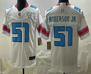 Men%27s Houston Texans #51 Will Anderson Jr White 2026 FUSE Rivalries Collection Limited Stitched Jersey->houston texans->NFL Jersey