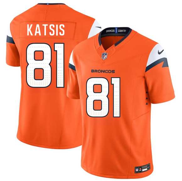 Mens Denver Broncos #81 Kolbe Katsis Orange 2026 Draft F.U.S.E. Vapor Limited Stitched Jersey->denver broncos->NFL Jersey