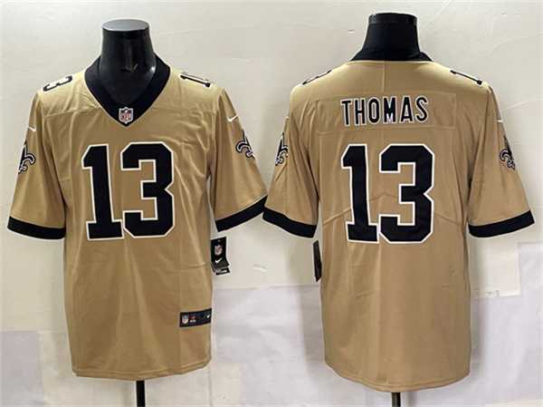 Mens New Orleans Saints #13 Michael Thomas Gold Alternate Vapor Limited Stitched Jersey->new orleans saints->NFL Jersey
