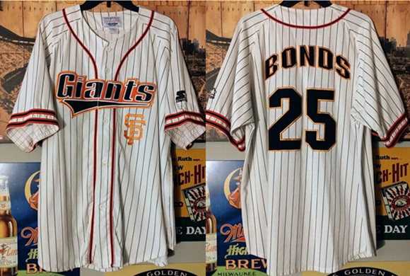 Men%27s San Francisco Giants #25 Barry Bonds White Limited Stitched Jersey->san diego padres->MLB Jersey