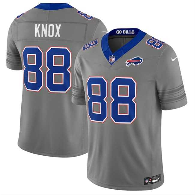 Mens Buffalo Bills #88 Dawson Knox Gray F.U.S.E. 2026 Nickel City Vapor Stitched Jersey Dzhi->buffalo bills->NFL Jersey