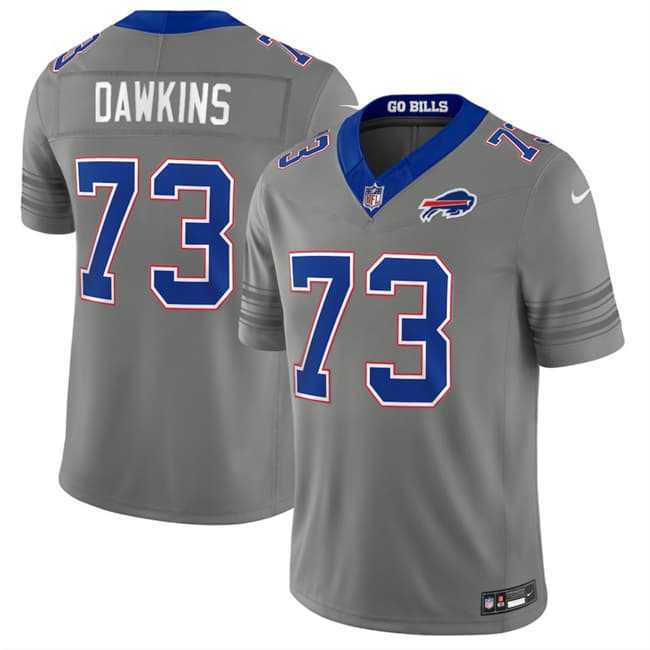 Mens Buffalo Bills #73 Dion Dawkins Gray F.U.S.E. 2026 Nickel City Vapor Stitched Jersey Dzhi->buffalo bills->NFL Jersey