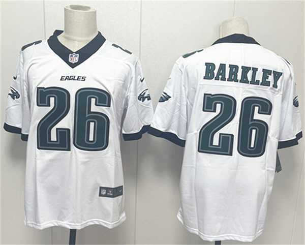 Mens Philadelphia Eagles #26 Saquon Barkley White 2024 New Vapor Untouchable Limited Stitched Jersey->philadelphia eagles->NFL Jersey