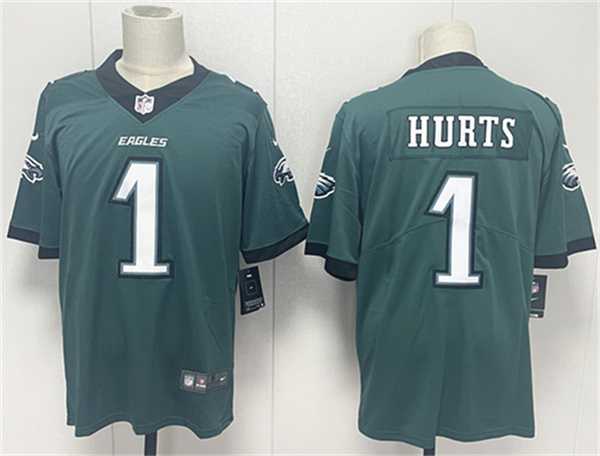 Men%27s Philadelphia Eagles #1 Jalen Hurts Green 2024 New Vapor Untouchable Limited Stitched Jersey->new orleans saints->NFL Jersey
