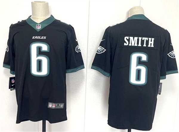 Men%27s Philadelphia Eagles #6 DeVonta Smith Black 2024 New Vapor Untouchable Limited Stitched Jersey->philadelphia eagles->NFL Jersey