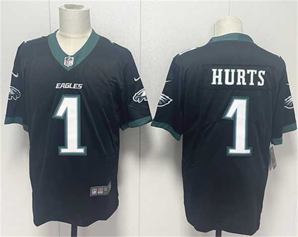 Men%27s Philadelphia Eagles #1 Jalen Hurts Black 2024 New Vapor Untouchable Limited Stitched Jersey->new orleans saints->NFL Jersey