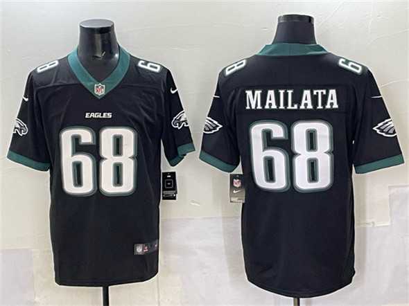 Mens Philadelphia Eagles #68 Jordan Mailata Black 2024 New Vapor Untouchable Limited Stitched Jersey->philadelphia eagles->NFL Jersey