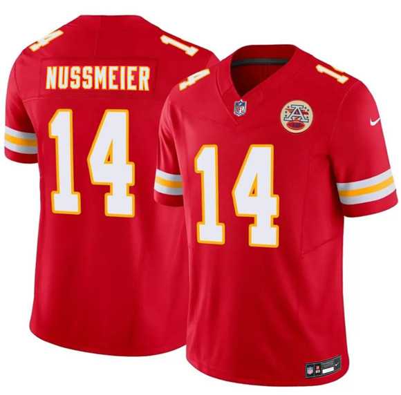 Mens Kansas City Chiefs #14 Garrett Nussmeier Red 2026 Draft F.U.S.E. Vapor Untouchable Limited Stitched Jersey->kansas city chiefs->NFL Jersey