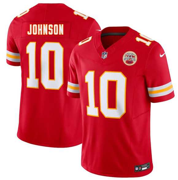 Mens Kansas City Chiefs #10 Emmett Johnson Red 2026 Draft F.U.S.E. Vapor Untouchable Limited Stitched Jersey->kansas city chiefs->NFL Jersey