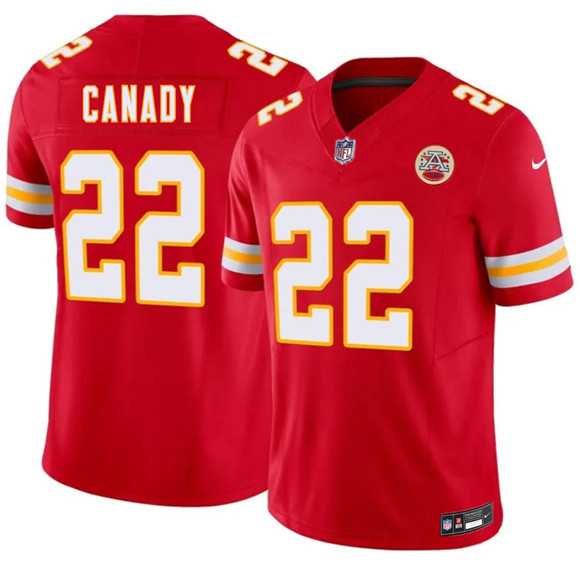 Mens Kansas City Chiefs #22 Jadon Canady Red 2026 Draft F.U.S.E. Vapor Untouchable Limited Stitched Jersey->kansas city chiefs->NFL Jersey