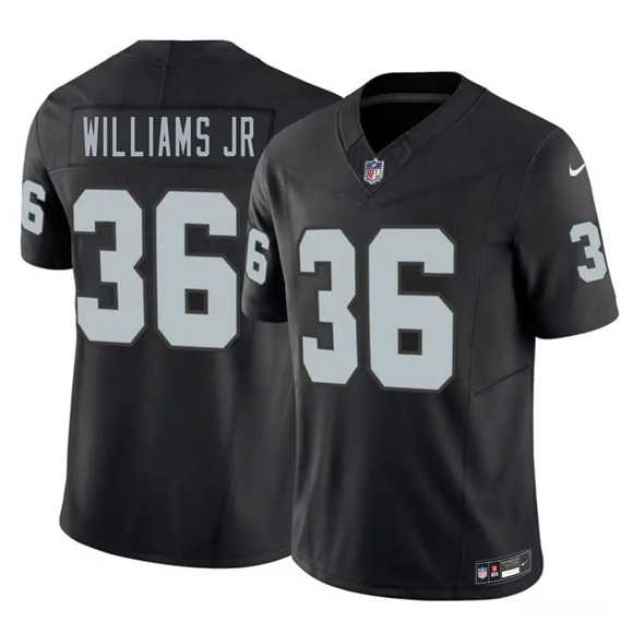 Mens Las Vegas Raiders #36 E.J. Williams Jr Black 2026 Draft F.U.S.E. Vapor Untouchable Limited Stitched Jersey->las vegas raiders->NFL Jersey