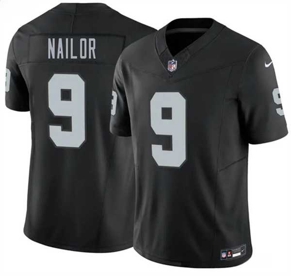 Men%27s Las Vegas Raiders #9 Jalen Nailor Black 2026 F.U.S.E. Vapor Untouchable Limited Stitched Jersey->kansas city chiefs->NFL Jersey
