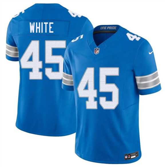 Men%27s Detroit Lions #45 Devin White Blue 2026 F.U.S.E. Vapor Limited Stitched Jersey Dzhi->dallas cowboys->NFL Jersey