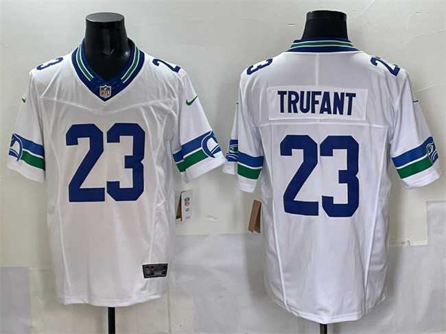 Men%27s Seattle Seahawks #23 Marcus Trufant White F.U.S.E. Throwback Vapor Limited Stitched Jersey->tampa bay buccaneers->NFL Jersey
