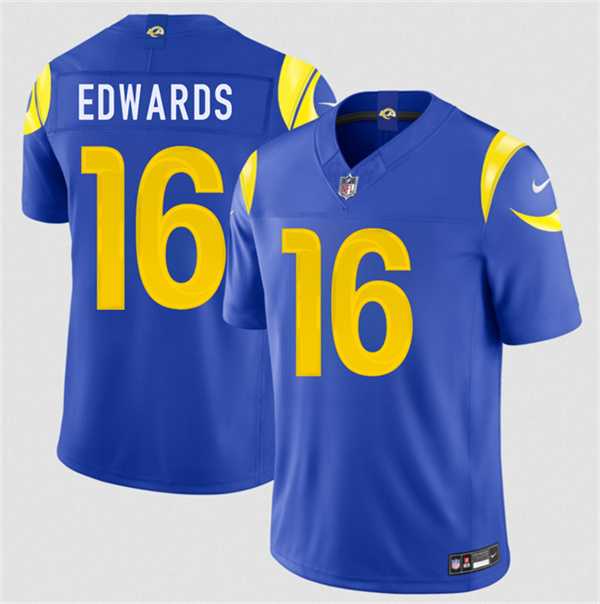 Men%27s Los Angeles Rams #16 Tru Edwards Royal 2026 F.U.S.E. Vapor Limited Stitched Jersey->los angeles rams->NFL Jersey